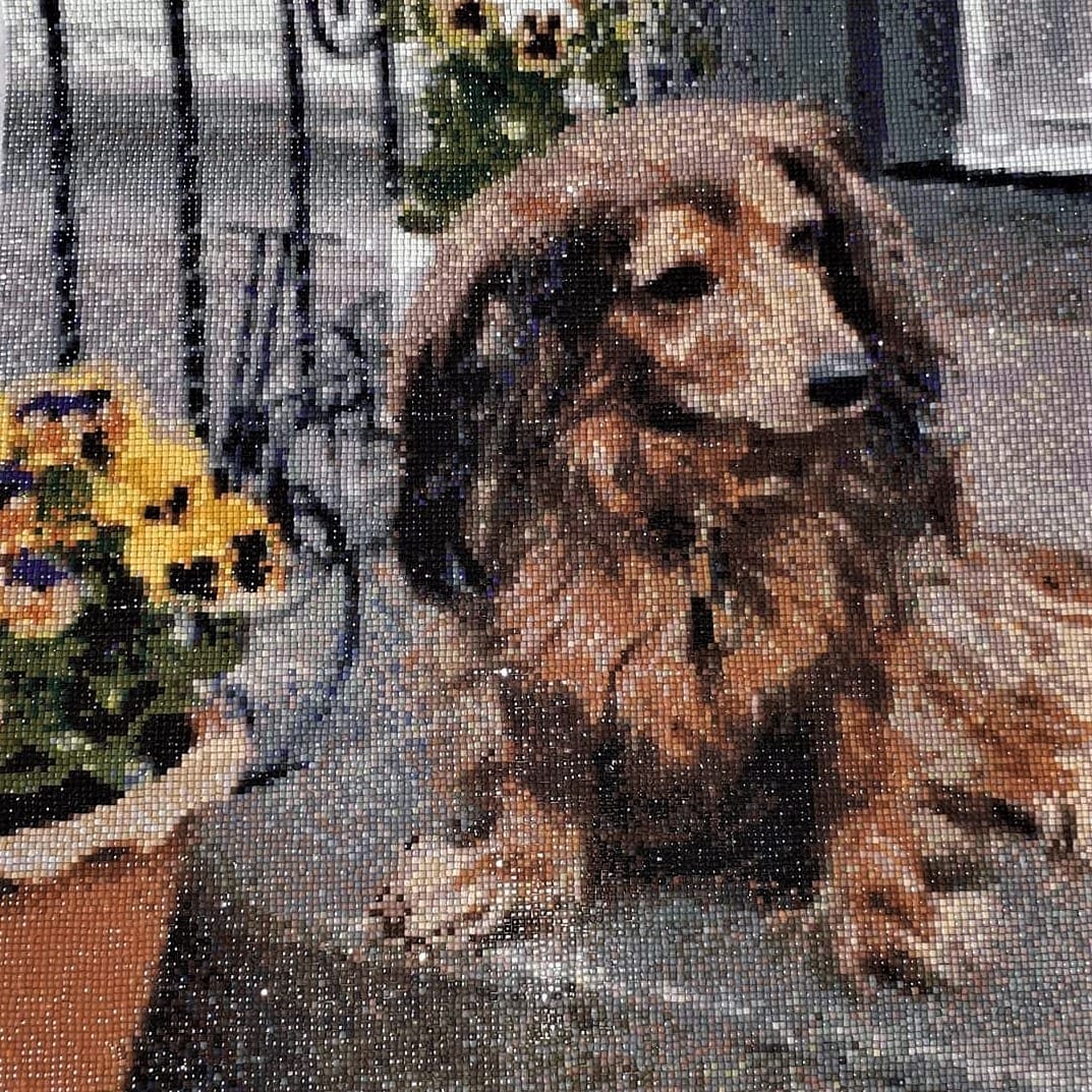 Customer photo review of DIAMOND PAINTING MED DIT EGET FOTO