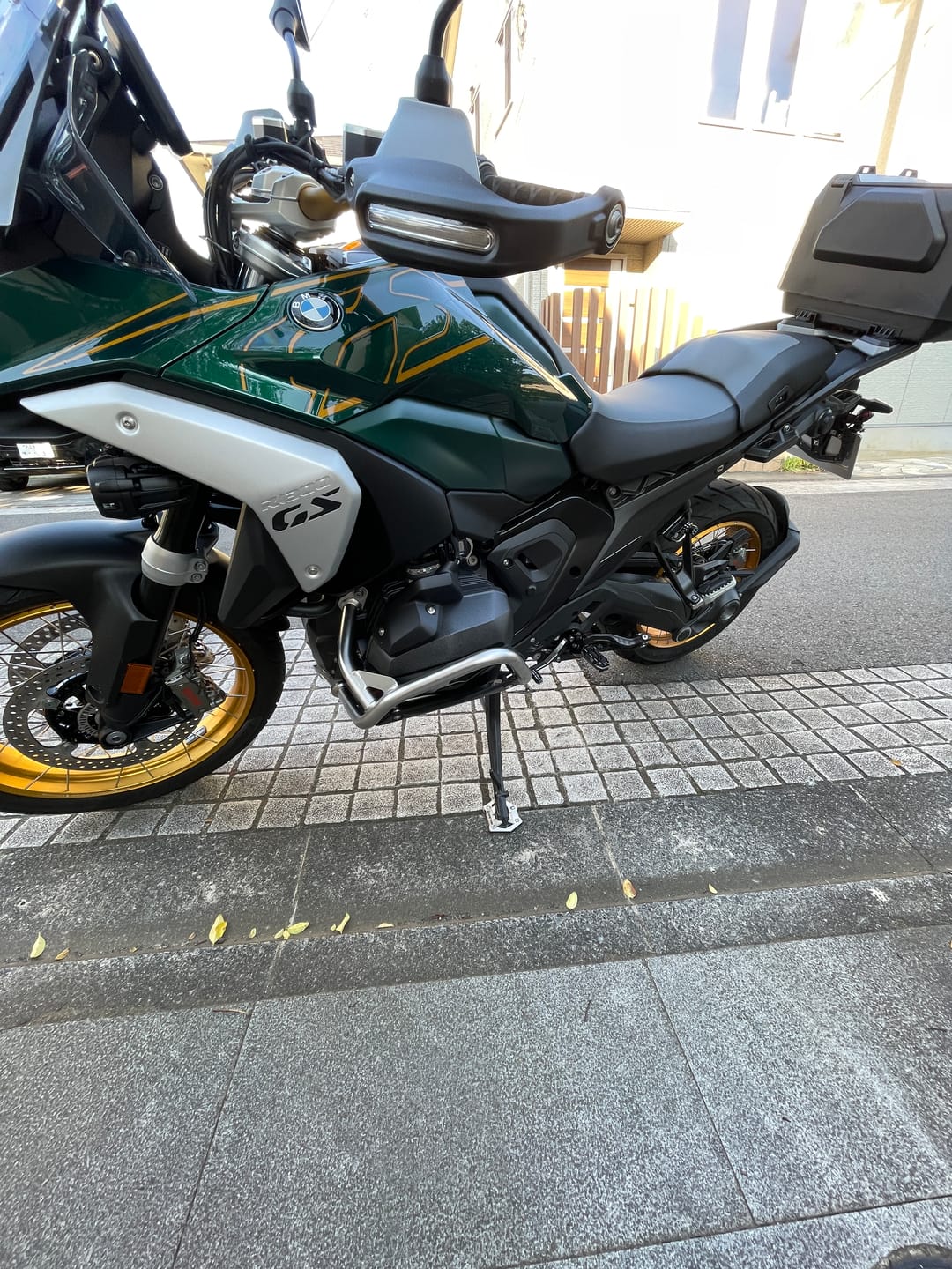 Customer photo review of Side Stand Foot Extension BMW R1300GS