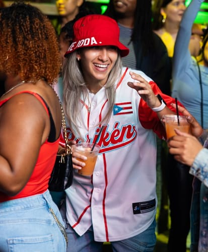 Customer photo review of Puerto Rico Custom Baseball Jersey