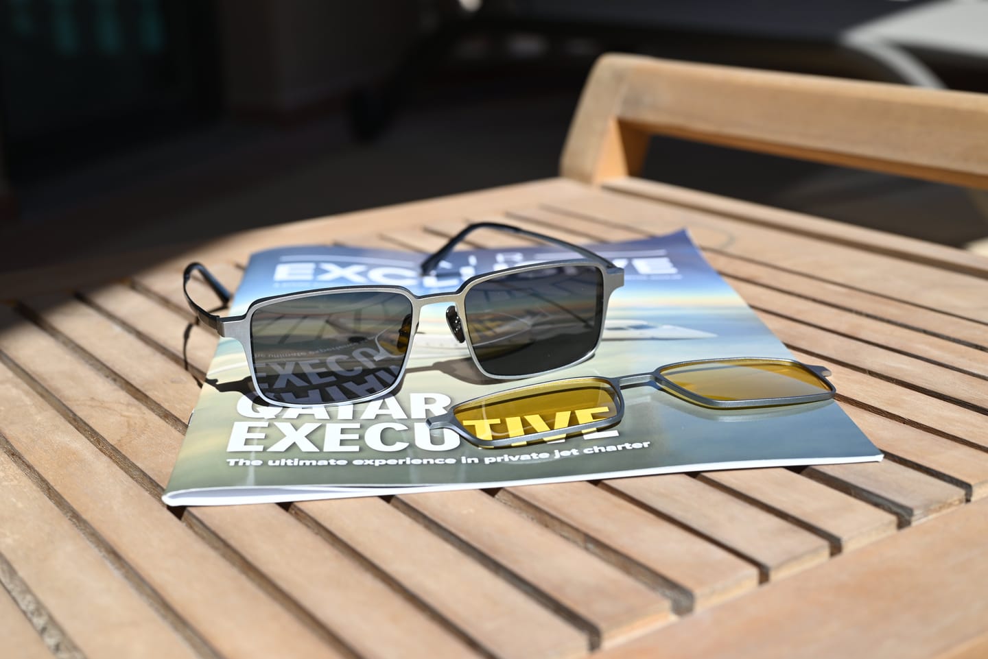 Customer photo review of Turing | Magnetic Clip-on Eyeglasses Sunglasses | ZanyLen New Arrival 2025