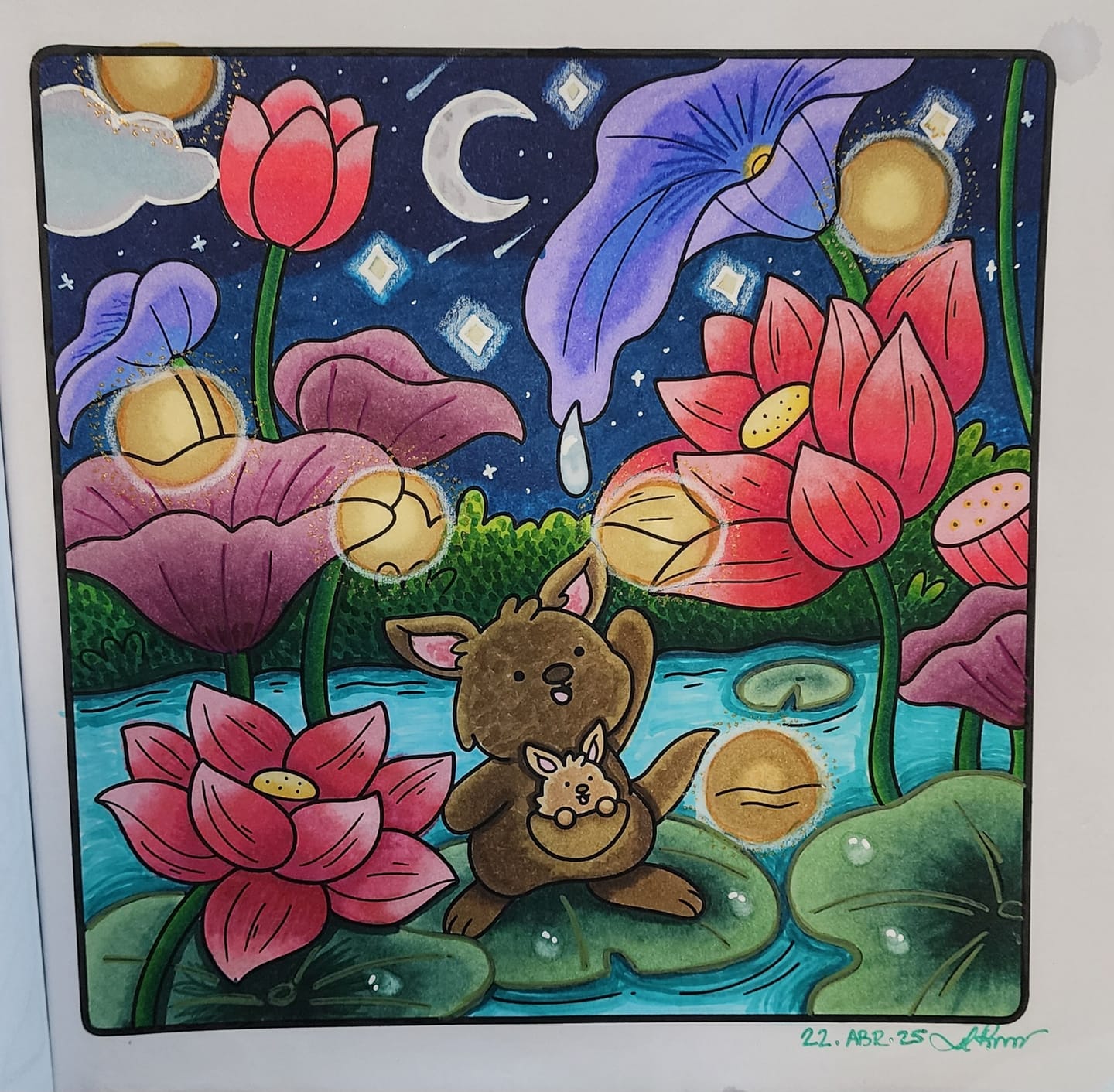 Customer photo review of Ohuhu Honolulu 6 Colors Dual Tips Alcohol Art Markers