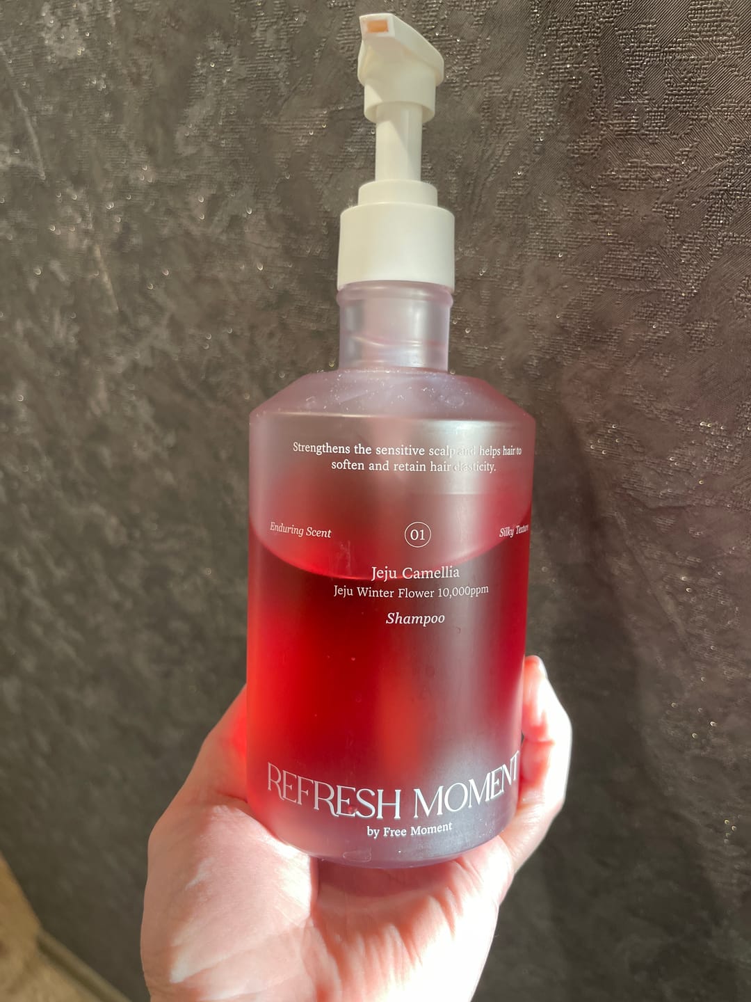 Customer photo review of Parfimēts šampūns Dr. Althea Refresh Moment Perfume Shampoo Jeju Camellia