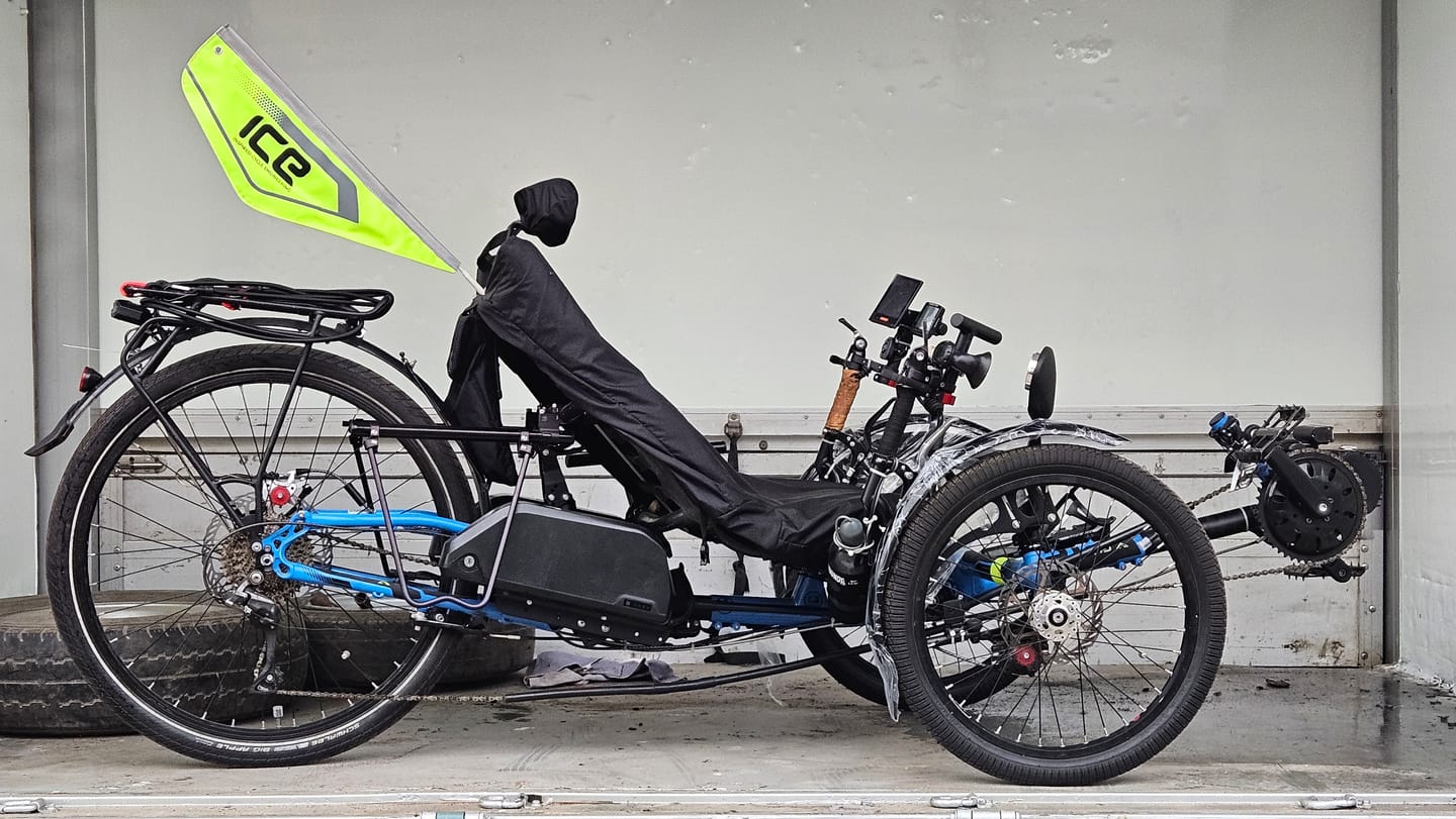 Customer photo review of Easy Trike Rack (Reversible)