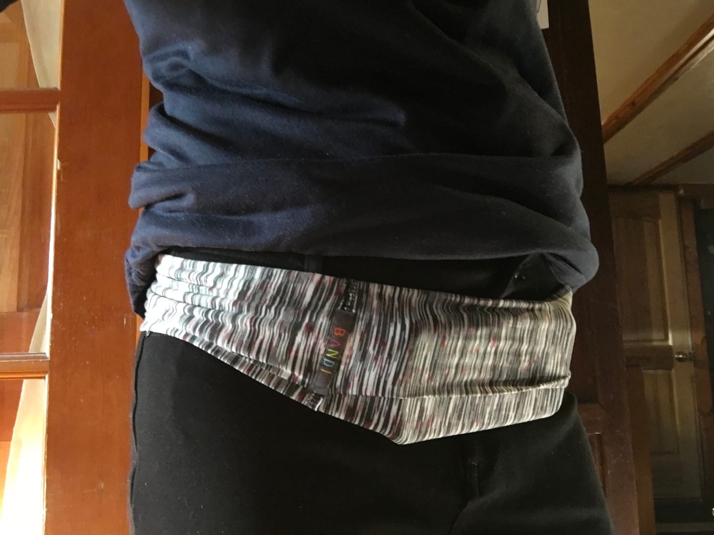 Customer photo review of Pocketed Wrap - Midnight