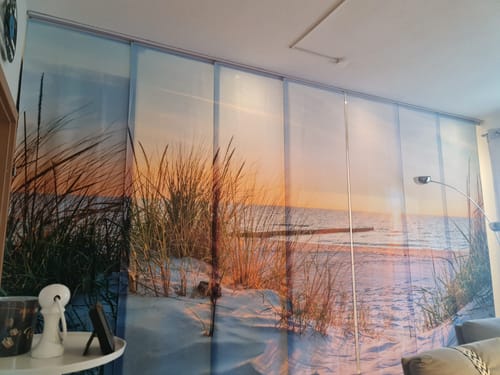 Customer photo review of Foto Schiebegardine "Sonnenuntergang an der Ostsee"