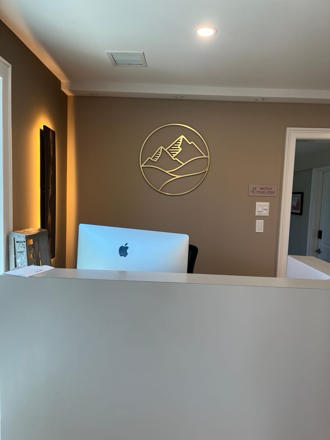 Customer photo review of Metal Brushed or Polished Dimensional Letters | Elegant Sign For Your Office, Business or Lobby