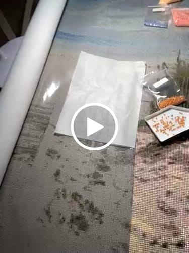 Customer video review of 5D Diamond Painting Weg zum Strand