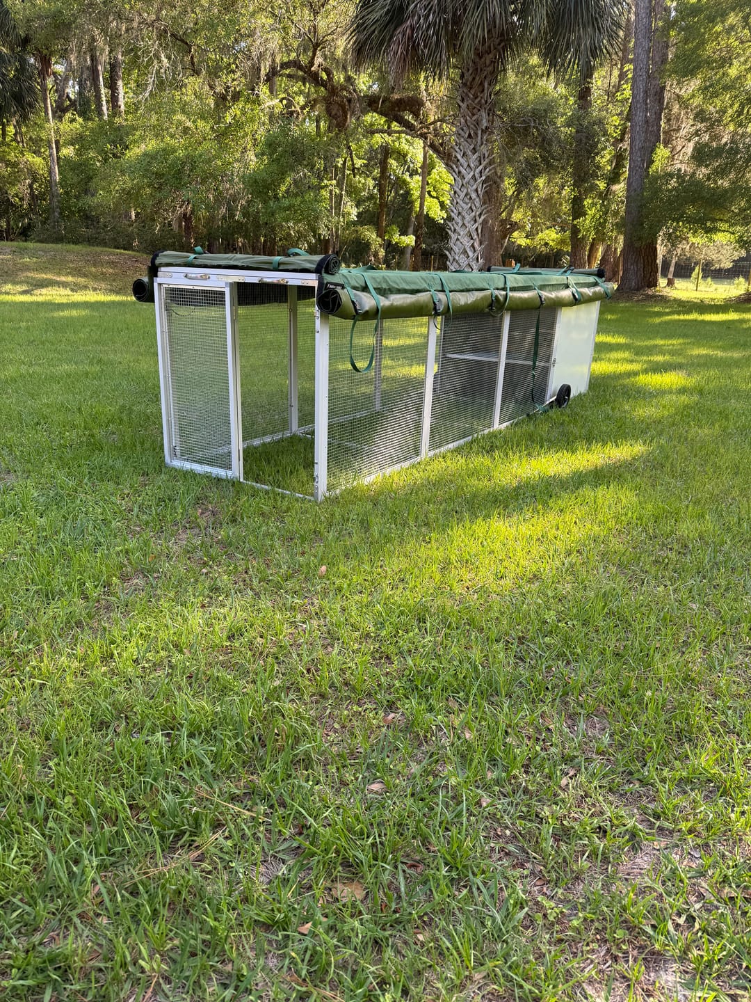 Customer photo review of Canvas Cover for Chicken Coop / Chicken Tractor