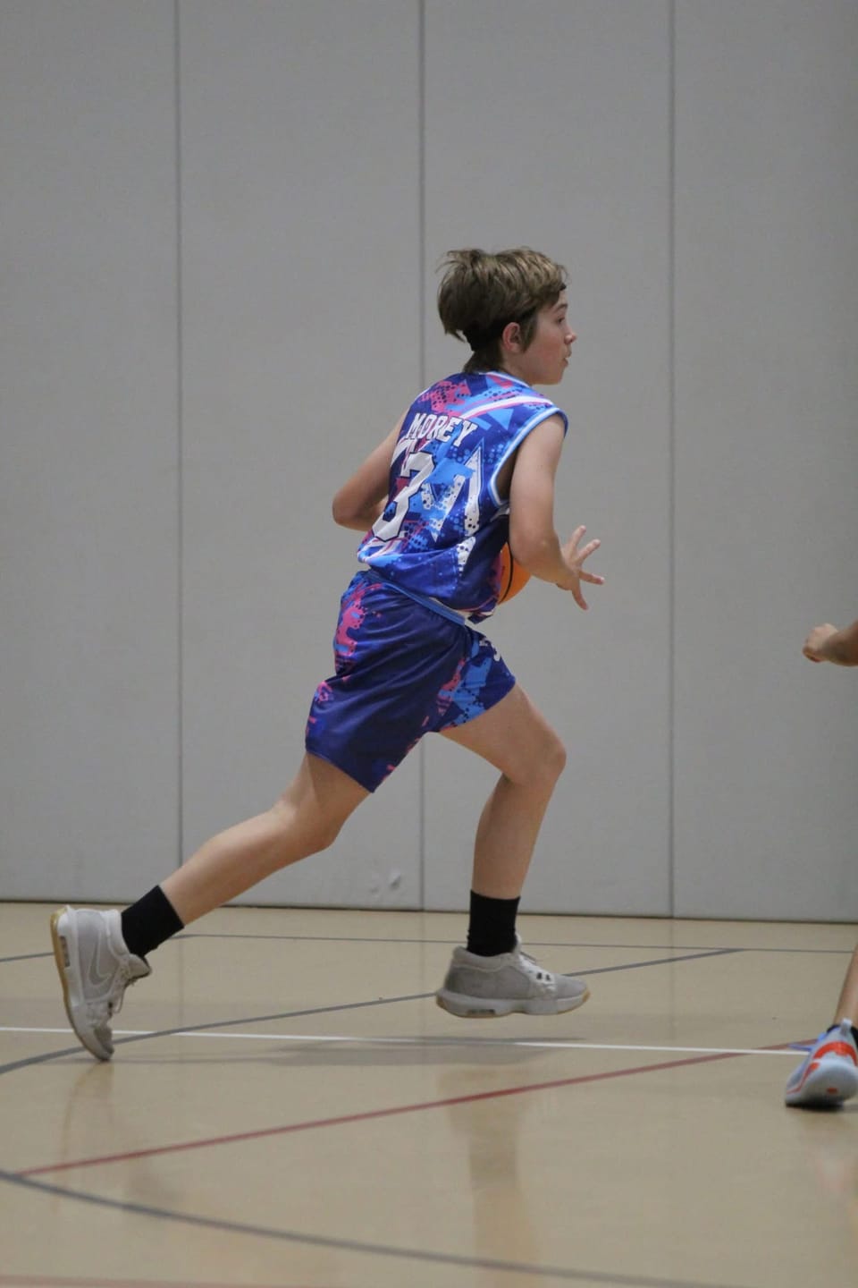 Customer photo review of Custom Reversible Basketball Suit for Adults and Kids Personalized Jersey Pink&Blue