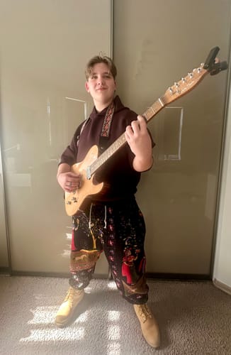 Customer photo review of Vintage Print Harem Pants