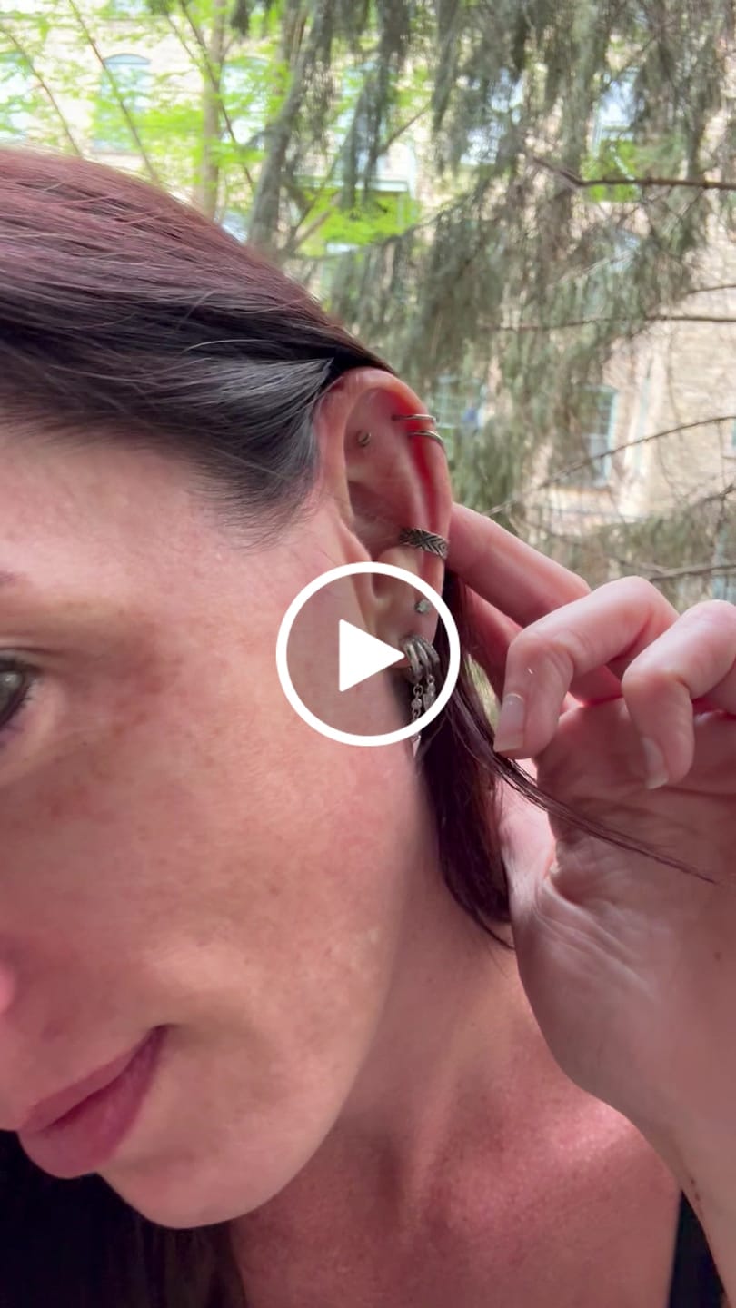 Customer video review of Sienna Illusion Earrings