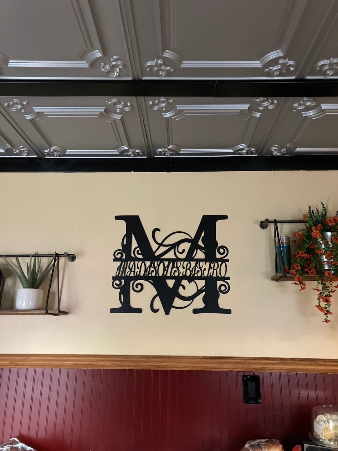 Customer photo review of Metal Split Letter Vine Monogram | Customizable Wall Art | Indoor Outdoor | Up to 46" | Over 20 Color Options