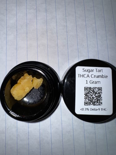 Customer photo review of Sugar Tart THCA Crumble