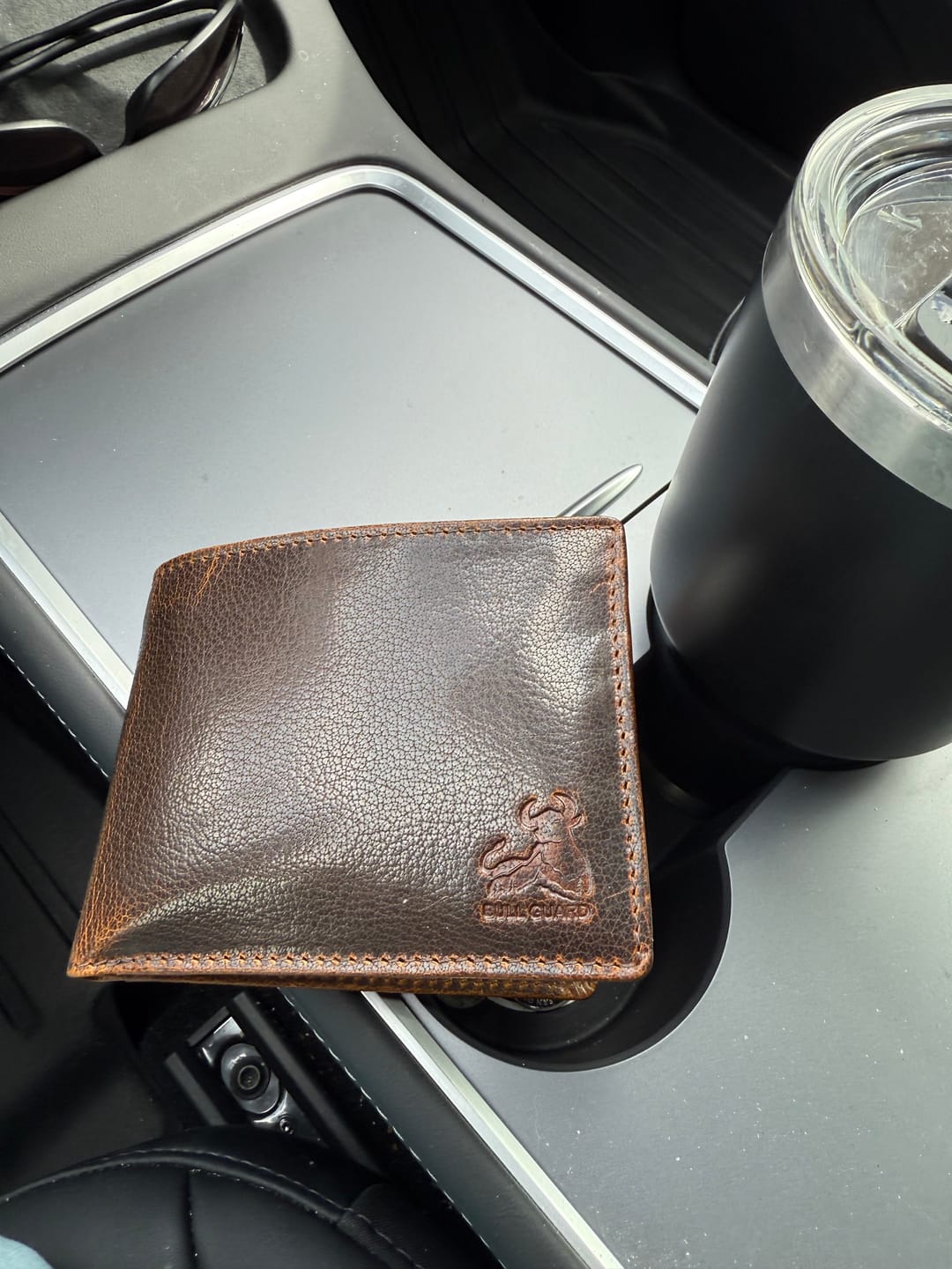 Customer photo review of 2 ID Leather Wallet