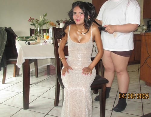 Customer photo review of Gabrielle Maxi Dress