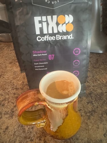 Customer photo review of 12oz Shadow - Ultra Dark Roast