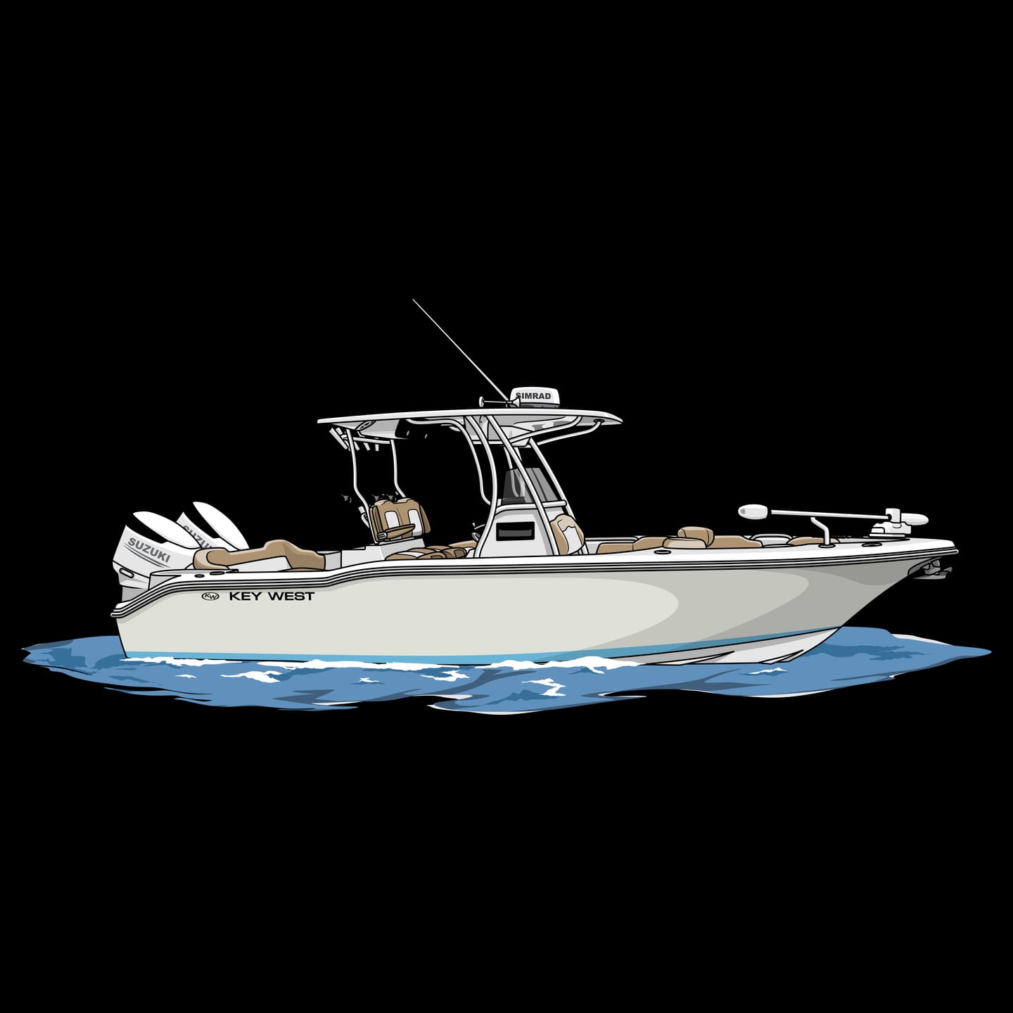 Customer photo review of Custom Boat Koozie