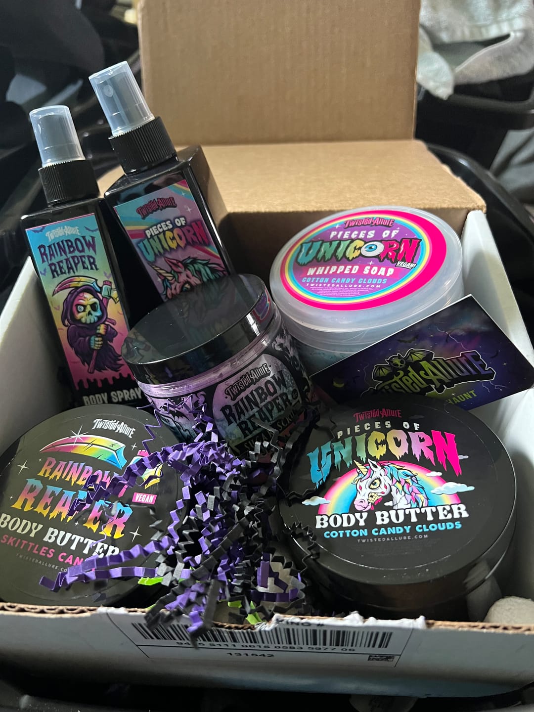 Customer photo review of Rainbow Reaper Body Spray