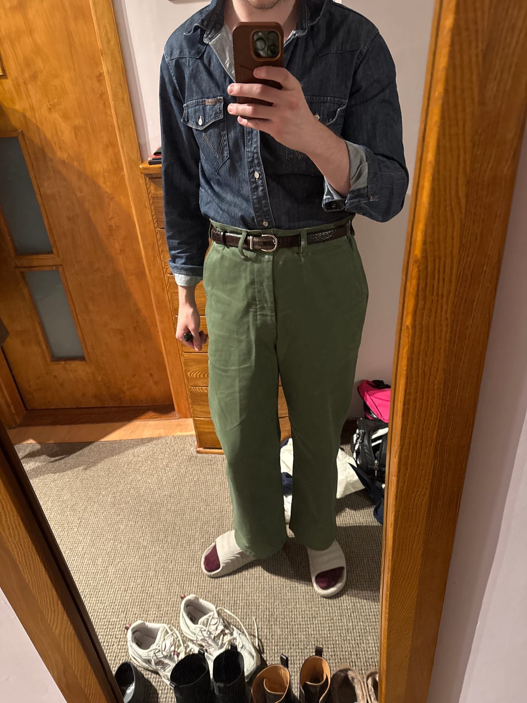 Customer photo review of 1944 USMC Officer Trousers - Olive
