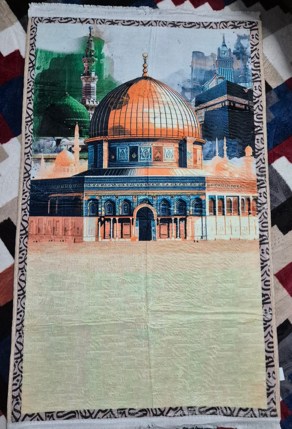 Customer photo review of Al-Haramain & Al-Aqsa  Padded Prayer Mat