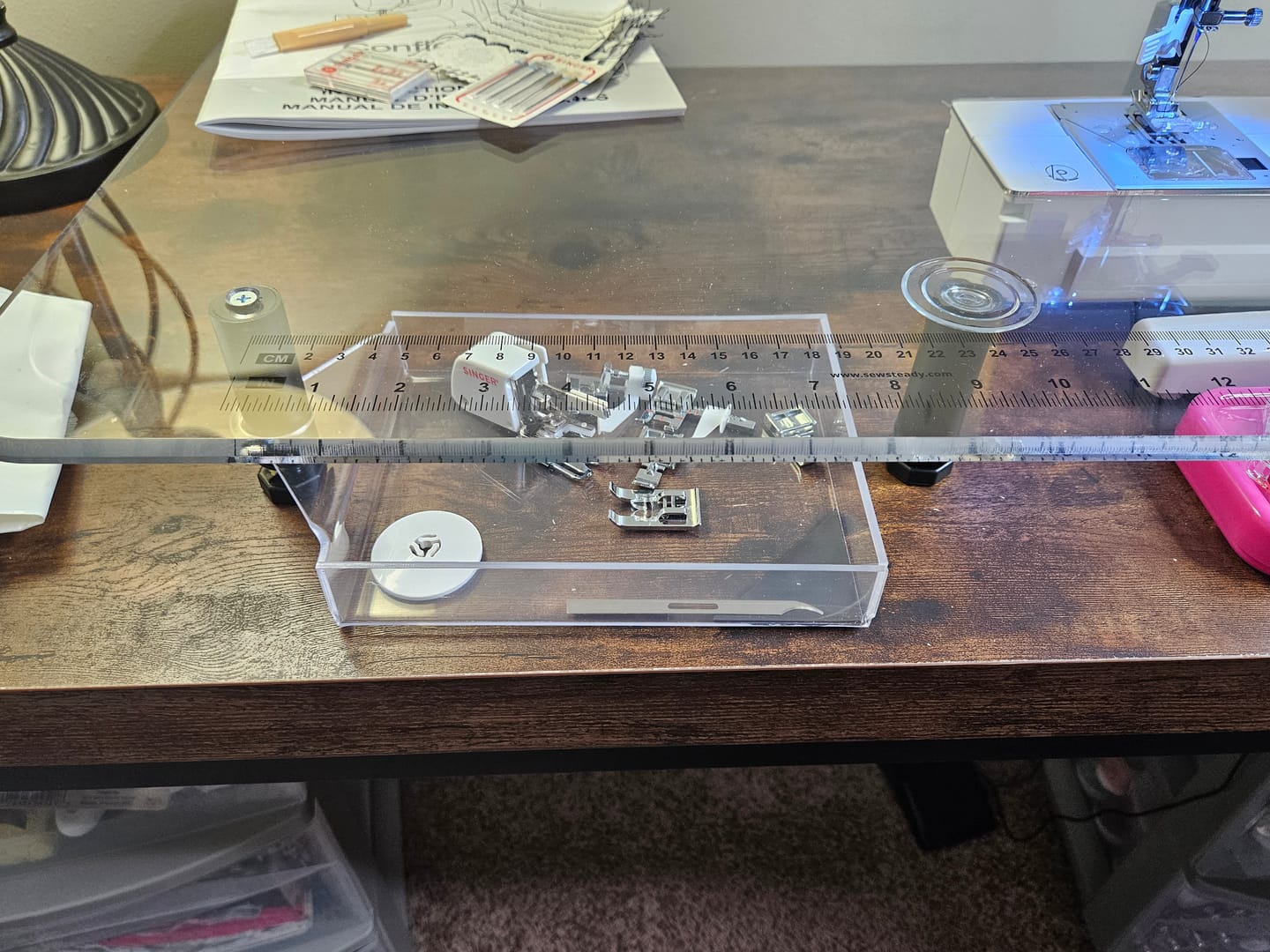 Customer photo review of Sew Steady Spinner Tray - 6in x 8in