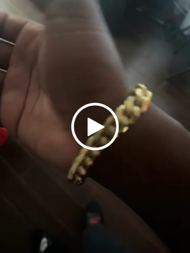 Customer video review of 12MM Cuban Link Bracelet 14K Yellow Gold