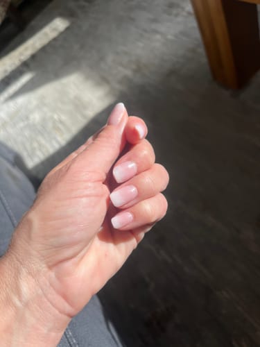 Customer photo review of First Blush Dip Powder Ombré Set