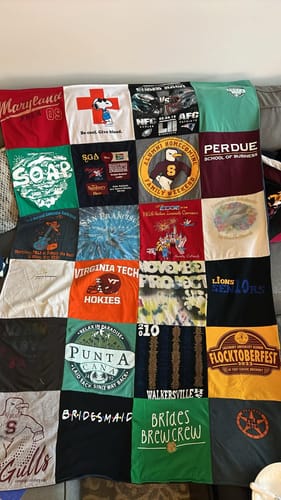 Customer photo review of T Shirt Quilt by Project Repat