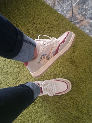Customer photo review of The Creation of Adam Sneakers