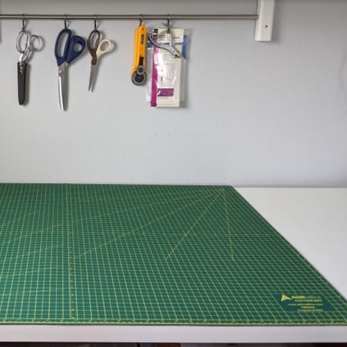 Customer photo review of Large Double-Sided Self Healing PVC Cutting Mat
