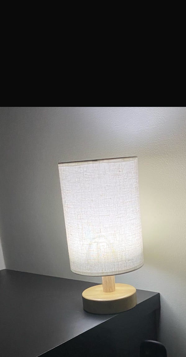 Customer photo review of Nordic Linen Table Lamp