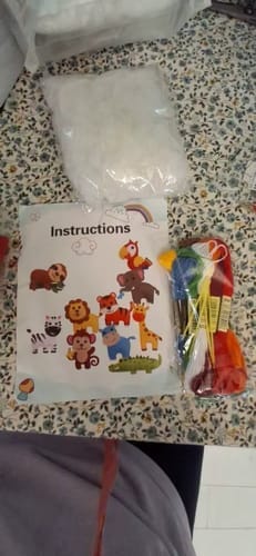 Customer photo review of 6'lı Hayvanlı Dikiş Nakış Seti