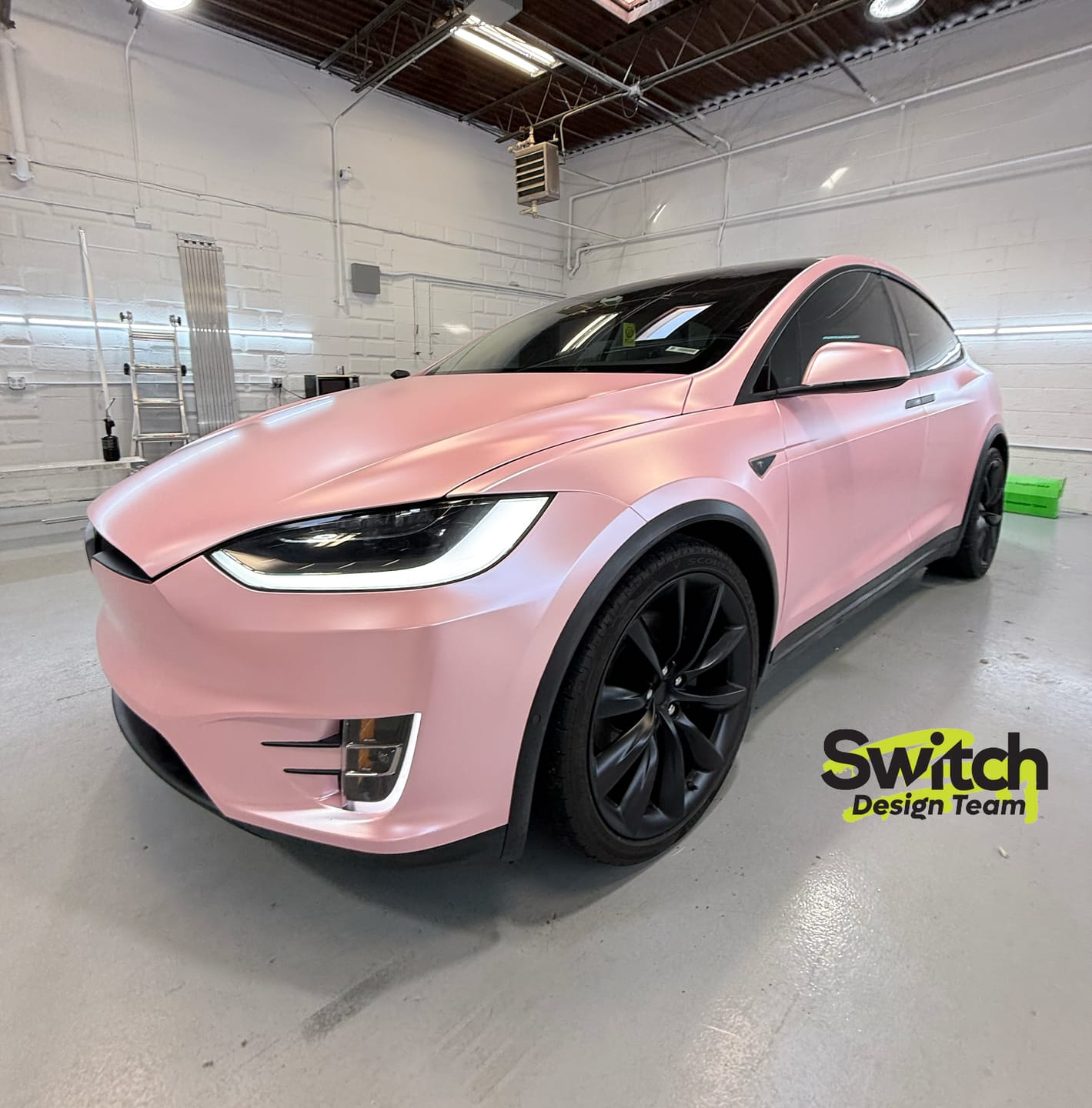 Customer photo review of Matte Metallic Pearl Baby Pink Vinyl Wrap