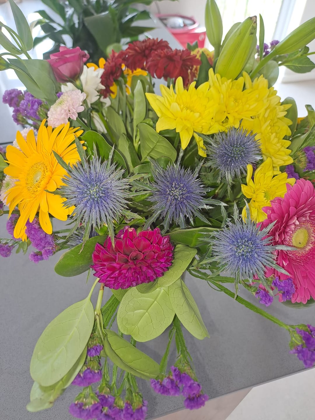 Customer photo review of Seasonal Fresh Flower Bouquet