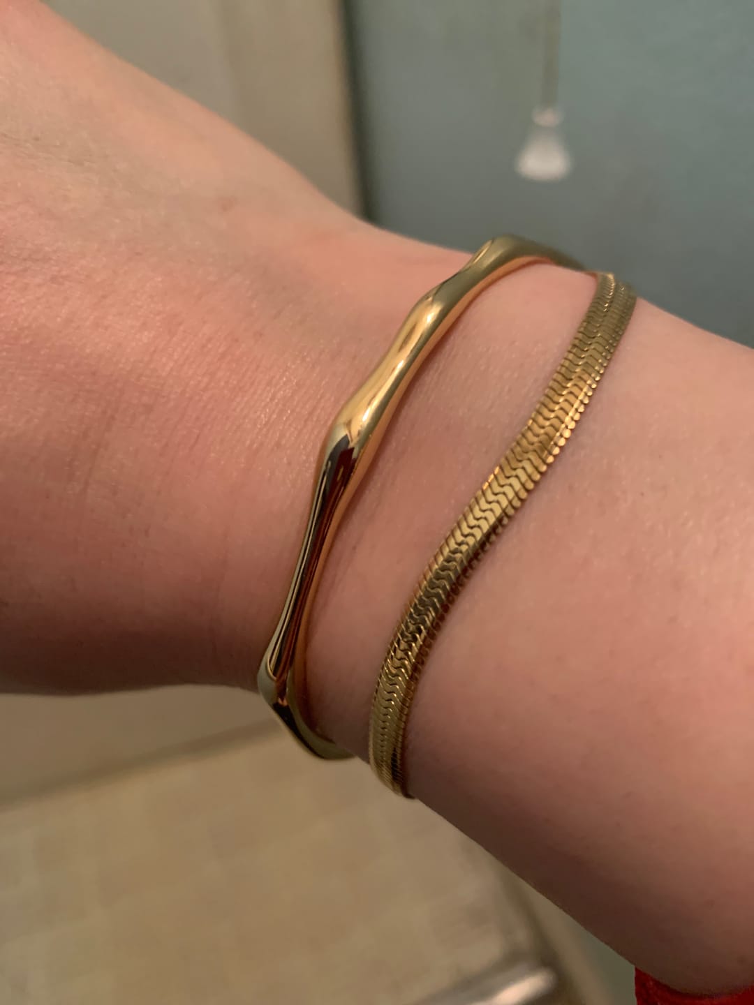 Customer photo review of Bamboo Bangle