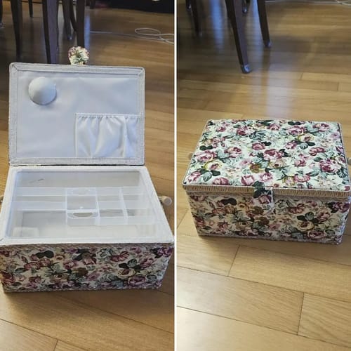 Customer photo review of Extra Large Vintage Sewing Basket