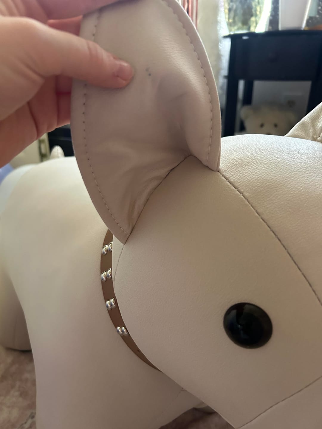 Customer photo review of Cozy Dog Accent Chair