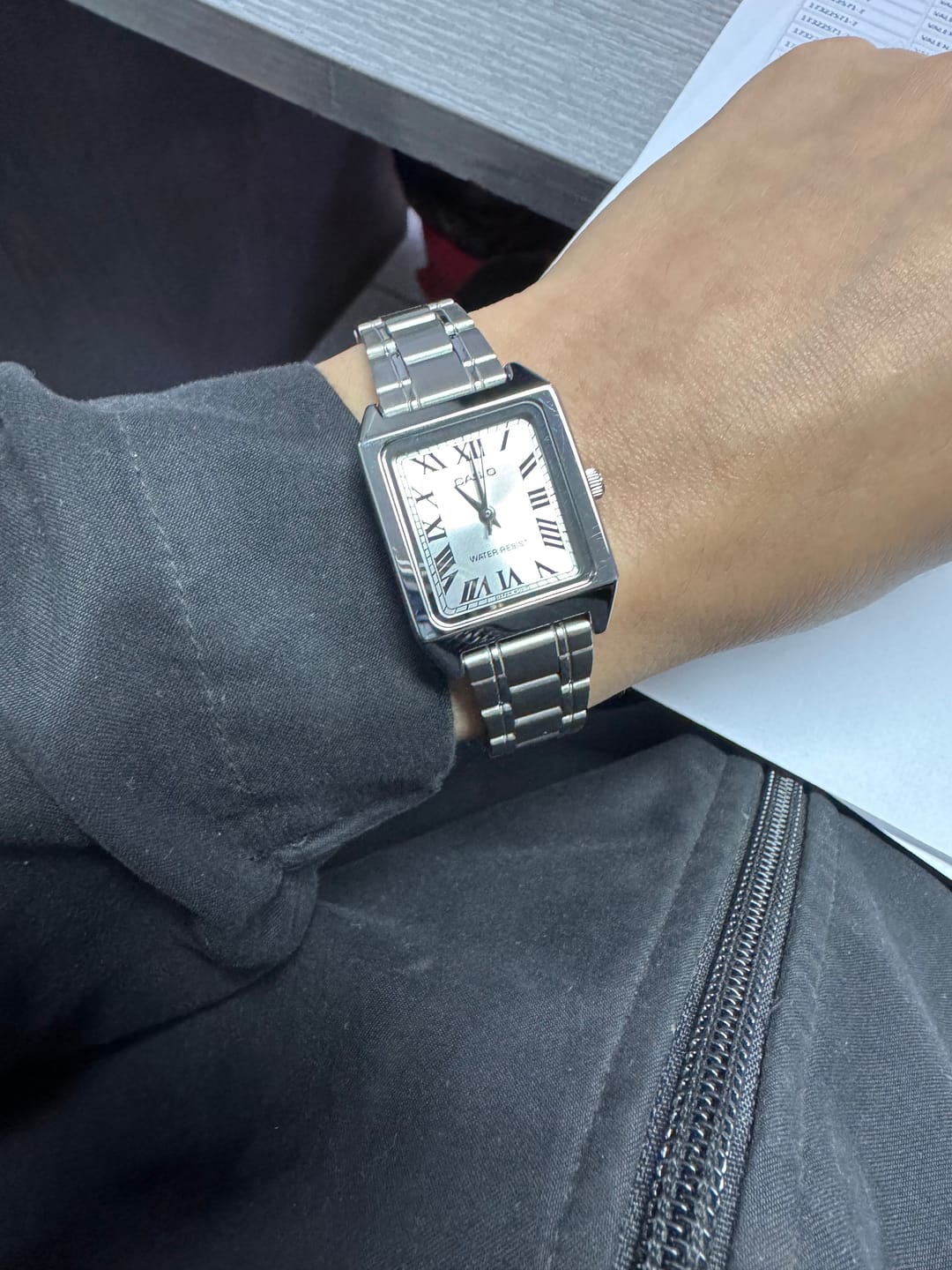 Customer photo review of Reloj Casio Tank Análogo LTP-V007D-7BUDF Acero Dial Plata