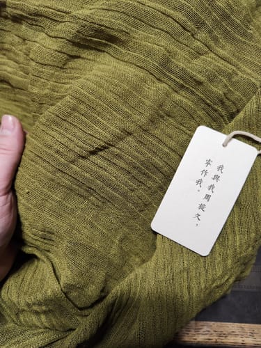 Customer photo review of Xiu Wu 修芜 Song Dynasty Unisex Ramie Plant Jiaoling Changshan Robe