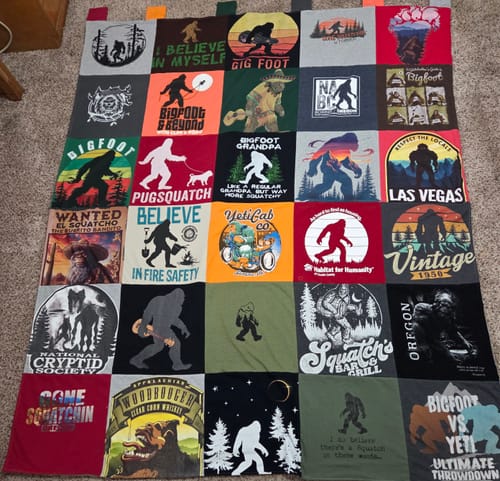 Customer photo review of Classic T-Shirt Blanket