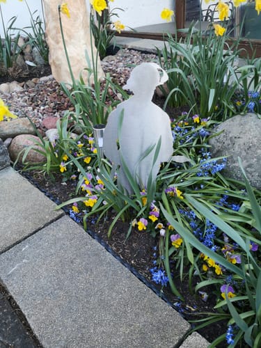 Customer photo review of Gartenstecker Feuerwehrmann