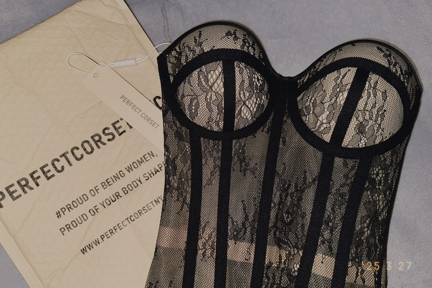 Customer photo review of Olivia corset