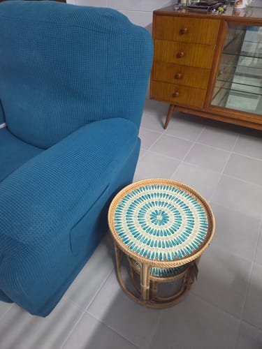 Customer photo review of Serene Rattan Table Set