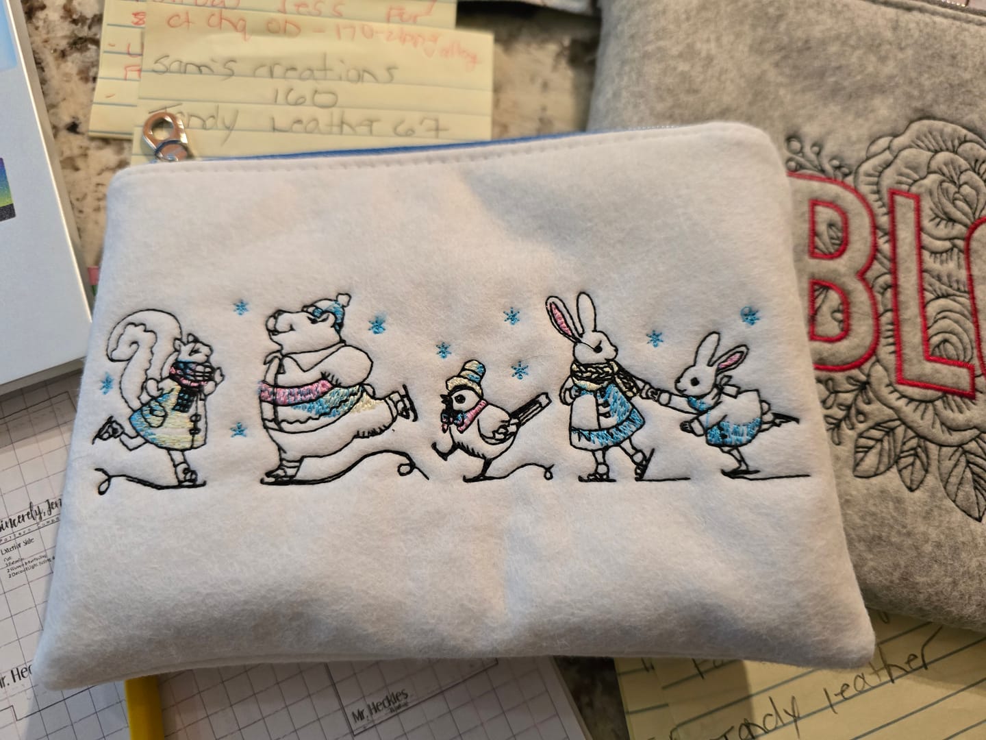 Customer photo review of Premium Wool Blend Craft Felt Sheets - Value Packs