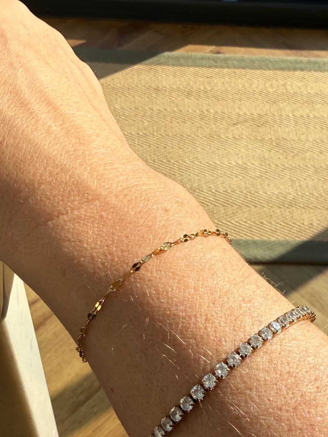 Customer photo review of Single Dainty Bracelet