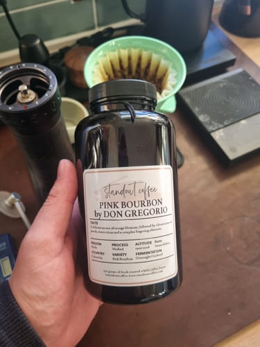 Customer photo review of Washed Pink Bourbon by Gregorio Sapuyes (Don Gregorio) – Colombia