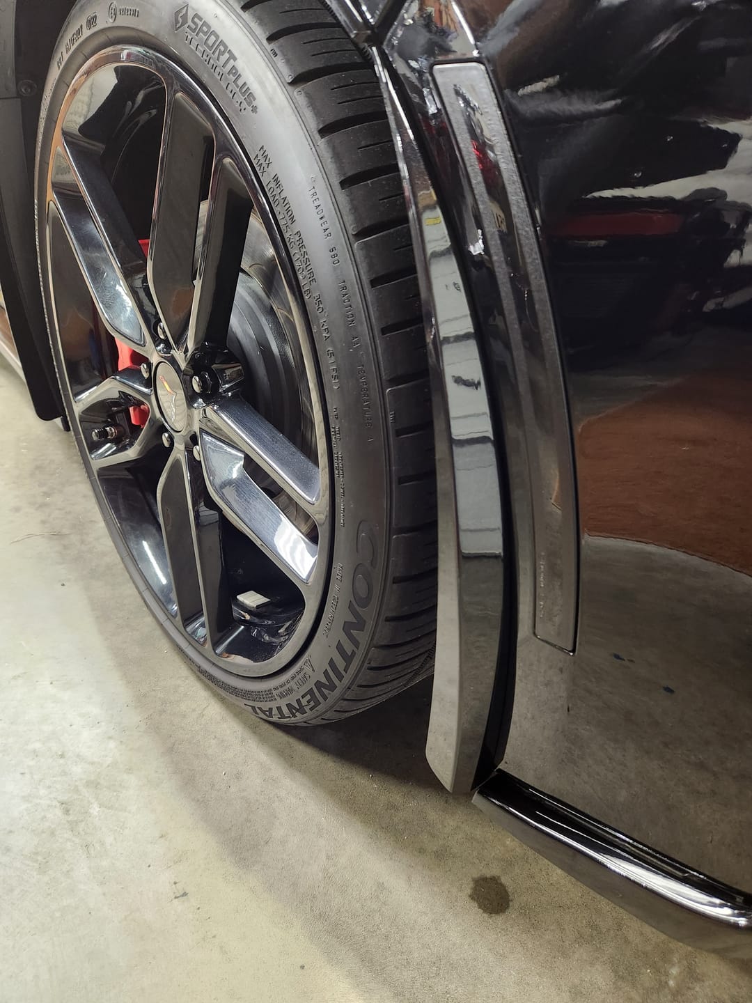 Customer photo review of Corvette C7 Extended Front & Rear Splash Guards