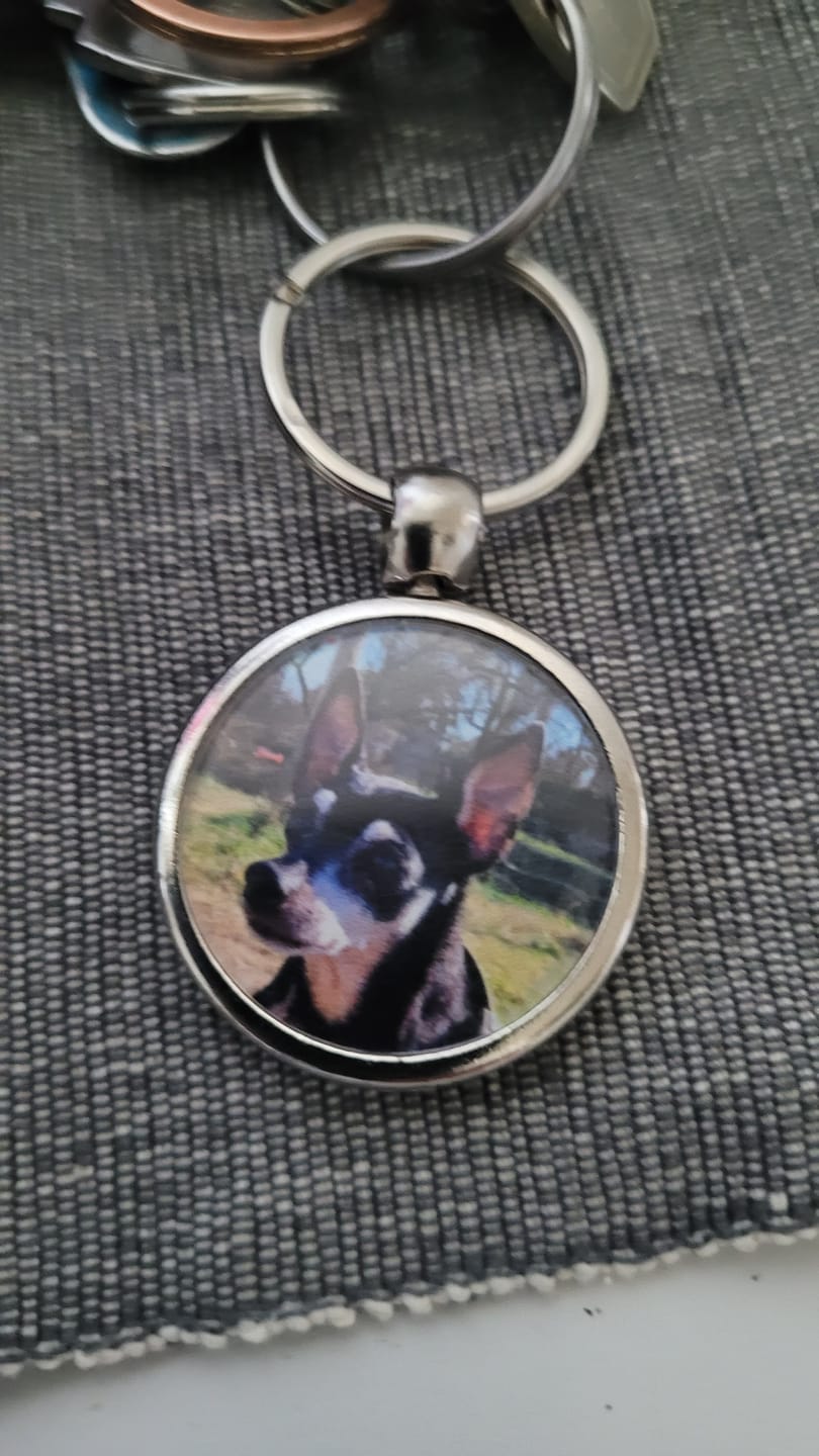 Customer photo review of Schlüsselanhänger mit Hundefoto
