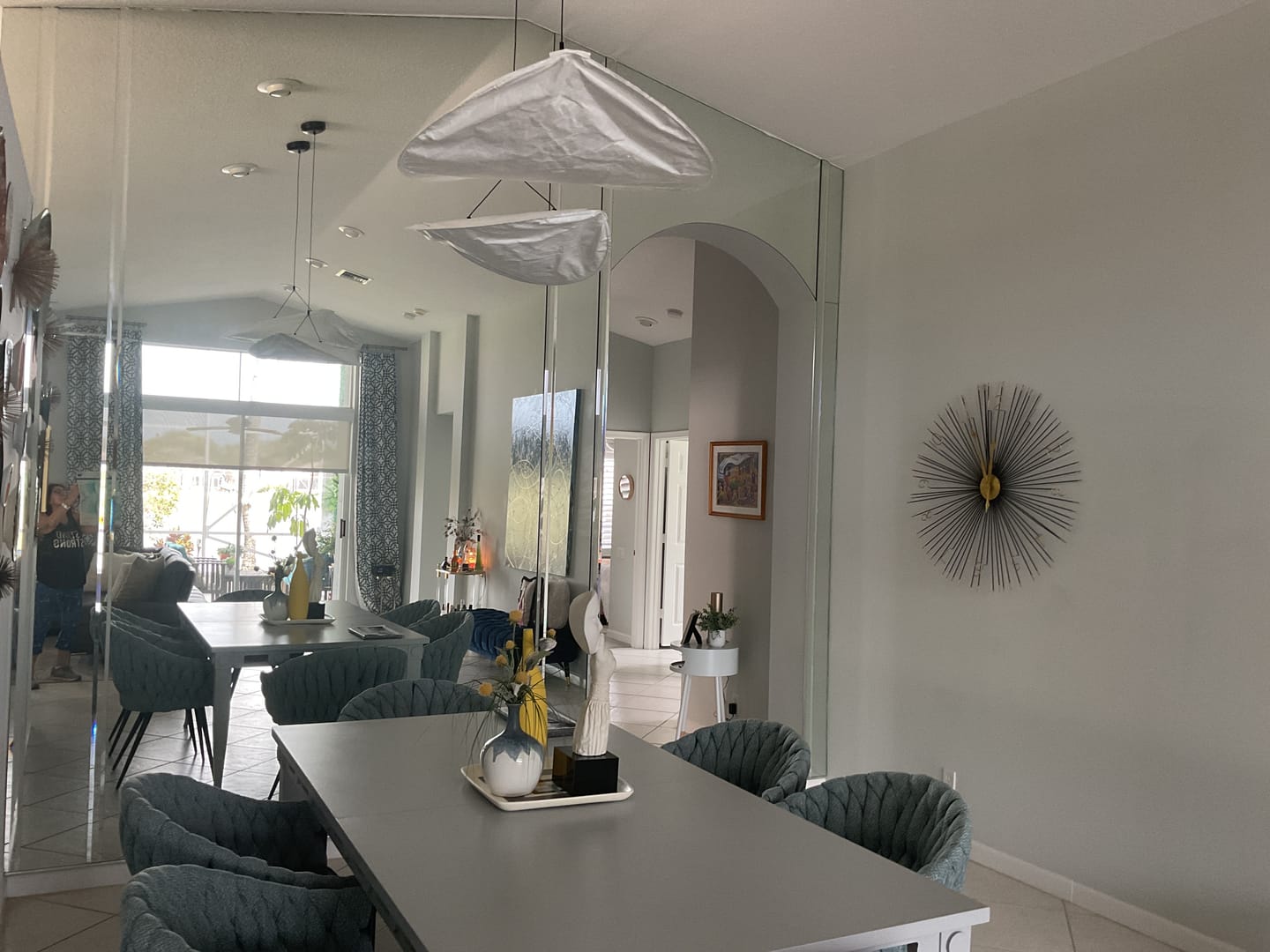 Customer photo review of Floating Cloud Tyvek Pendant Light