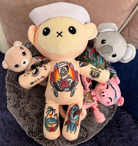 Customer photo review of Theodore the Bear 8-inch Sprout Plushie